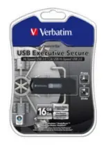 16GB Verbatim / Flash Disk / Store 'n' Go Executive Secure Retractable