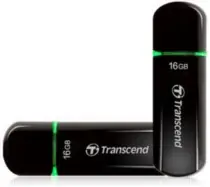 Transcend JetFlash V600 16 GB černo-zelený / Flash Disk / USB 2.0