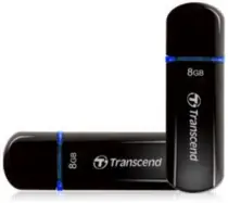 Transcend JetFlash V600 8 GB černo-zelený / Flash Disk / USB 2.0