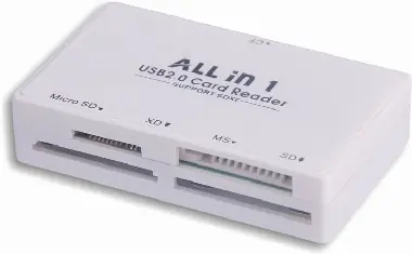 Čtečka karet PremiumCord / externí / SDHC / USB 2.0 / Modrá