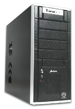 THERMALTAKE Matrix VX VD3000BNA / Case / Bez zdroje / ATX / hliník / černá