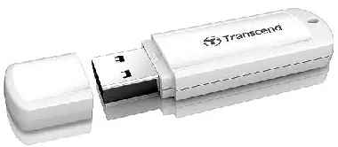 Transcend JetFlash 370 64GB bílá / Flash Disk / USB 2.0