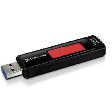 Transcend JetFlash 760 128GB Černo-červená / Flash Disk / USB 3.2 Gen 1 - (USB-A 3.0)