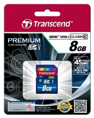 Transcend SDHC 8GB / SDHC / 8GB / Class 10 UHS-1