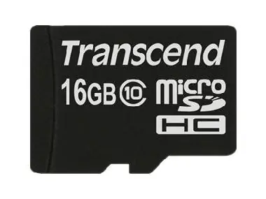 Transcend Micro SDHC 16GB / Micro SDHC / 16GB / Class 10