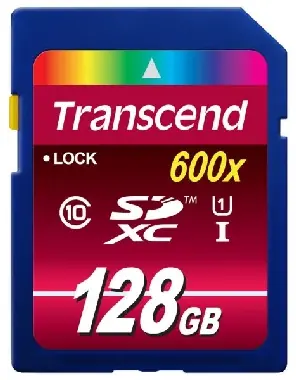 Transcend SDXC 128GB / SDXC / 128GB / Class 10 UHS-1 / 600x