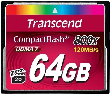 Transcend Compact Flash 64GB Premium / CF / 64GB / 800x