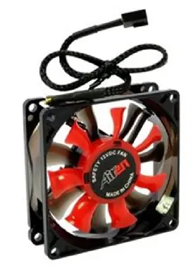 AIREN FAN DualWings 80E ventilátor / 80 x 80 x 25mm / dvojité lopatky / extremní výkon / 17.2dBA