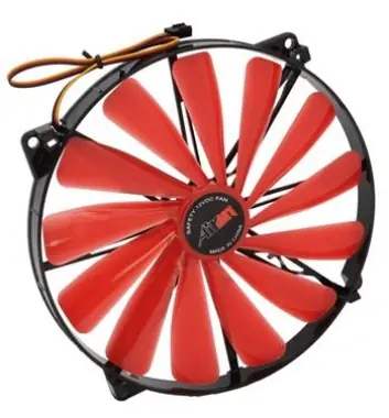 AIREN FAN RedWingsGiantExtreme 200 ventilátor červená / 200 x 200 x 20mm 