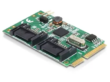 Delock MiniPCIe I/O PCIe full size / 2 x SATA 6 Gb/s