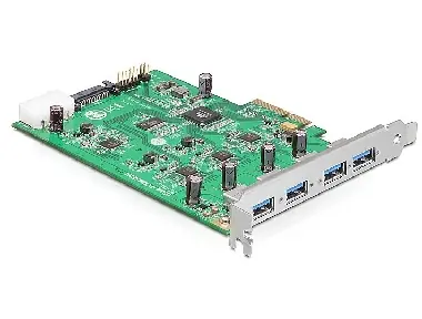 Delock PCI Express karta / 4 x USB 3.0 / dvoukanál