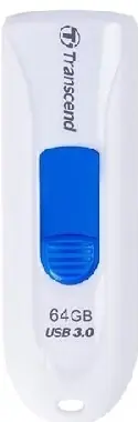 Transcend JetFlash 790 64GB bílo-modrá / Flash disk / USB 3.2 Gen 1 - (USB-A 3.0)