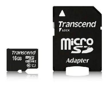 Transcend Premium Micro SDHC karta 16GB Class 10 UHS-I + adaptér