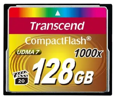 Transcend Compact Flash 128GB Ultimate / CF / 128GB / 1000x
