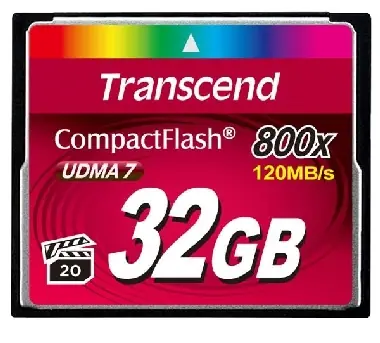 Transcend Compact Flash 32GB Premium / CF / 32GB / 800x
