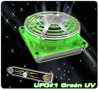 THERMALTAKE A2214 UFO FAN Green UV / Větráček 90x90x38mm / 1300-3600RPM