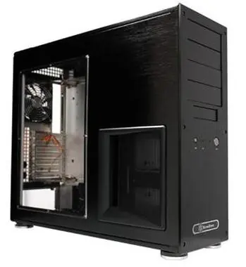 SilverStone SST-TJ09B-W Temjin / PC skříň / ATX / bez zdroje / průhledná bočnice / USB 2.0 / černá