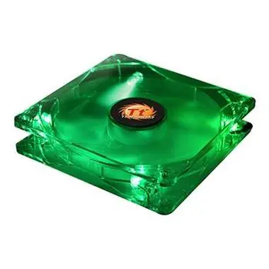 THERMALTAKE  AF0028 Thunderblade Fan / 80x80 / LED / Green / 2000RPM / kluzné ložisko / zelená LED