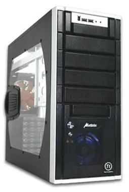 THERMALTAKE VD3000BWA Matrix VX / midi tower / USB 2.0 / bez zdroje / ATX / průhledná bočnice / černá