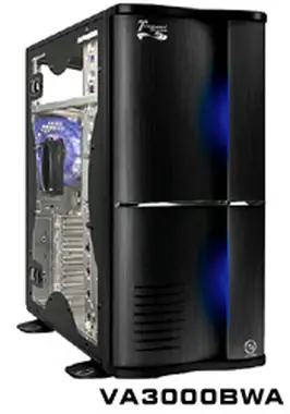 THERMALTAKE VA3000BWA TSUNAMI / midi tower / USB 2.0 / bez zdroje / ATX / průhledná bočnice / černá