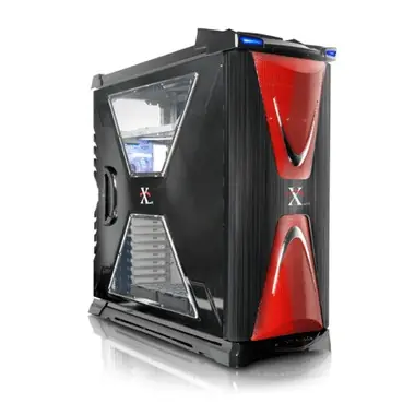 THERMALTAKE VG400LBWS Xaser VI+ LCS / BigTower / vodní chlazení / Bez zdroje / E-ATX, ATX / průhledná bočnice / černá
