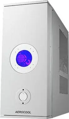 AeroCool CoolView Case SV / PC skříň / Bez zdroje / srříbrná