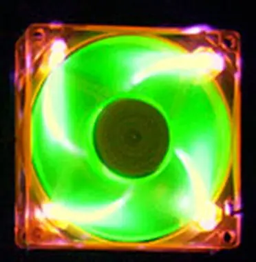AeroCool AeroFans UV LED oranžovo-zelená / 80mm / ventilátor / 80X80X25mm