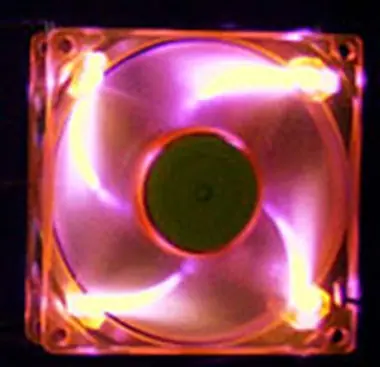 AeroCool AeroFans UV LED oranžová / 80mm / ventilátor / 80X80X25mm