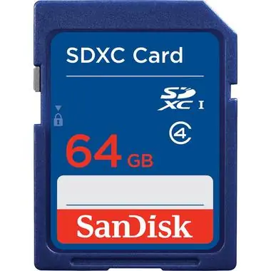 SanDisk SDXC 64GB / Class 4 / vhodné pro HD