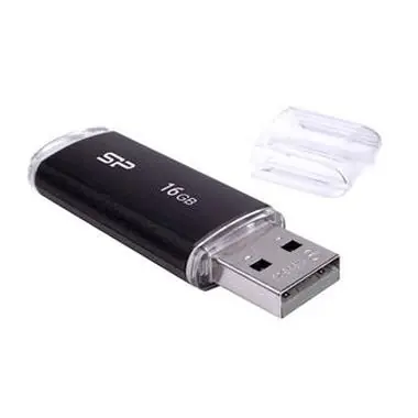 Silicon Power Ultima U02 / 16GB / Flash disk / USB 2.0 / černý