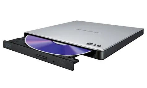 LG GP57ES40 / DVD±RW / externí slim / USB / stříbrná