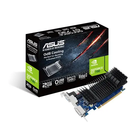 ASUS GT730-SL-2GD5-BRK / 902MHz / 2GB 5010MHz / 64bit / VGA+DVI+HDMI / 75W