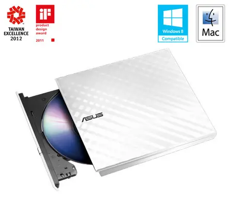 ASUS SDRW-08D2S-U LITE (retail) bílá / DVD±RW ext. vypalovačka / slim / USB 2.0