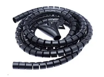 CONNECT IT trubice pro vedení kabelů WINDER (1.5m x 30mm) černá