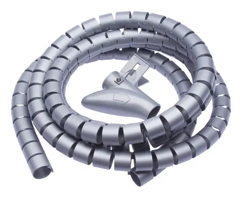 CONNECT IT trubice pro vedení kabelů WINDER šedá / 2.5m x 20mm