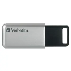 Verbatim Secure Pro 3.0 16GB stříbrná / Flash disk / USB 3.0 / čtení: 20MBs / zápis: 100MBs / Hardware AES 256bit