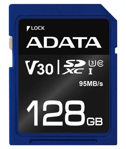 ADATA Premier Pro 128GB SDXC / UHS-I / U3 / V30 / CL10 / R: 95MBs / 60MBs