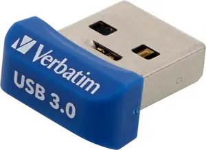 Verbatim Store 'n' Stay NANO 64GB modrá / Flash Disk / USB 3.0 / čtení: až 80 MBs / zápis: až 25 MBs