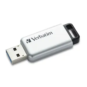 Verbatim Secure Pro 64GB stříbrná / Flash disk / USB 3.0 / čtení: až 35 MBs / zápis: až 100 MBs
