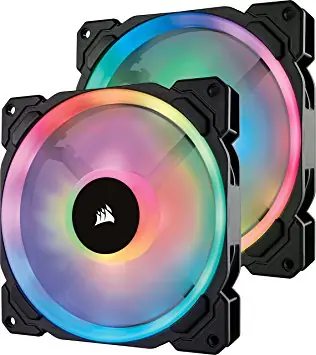 Corsair LL140 RGB Dual Light Loop RGB Twin pack / 140 mm / Hydraulic Bearing / 24.8 dB @ 1500 RPM / 53.25 CFM / PWM