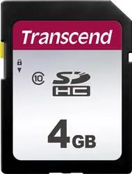 Transcend 300S 4GB / paměťová karta / SDHC / Class 10