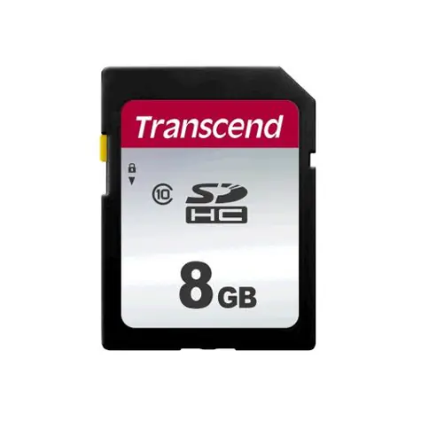 Transcend 300S 8GB / SDHC paměťová karta / Class 10 / R: 20MBps / W: 10MBps