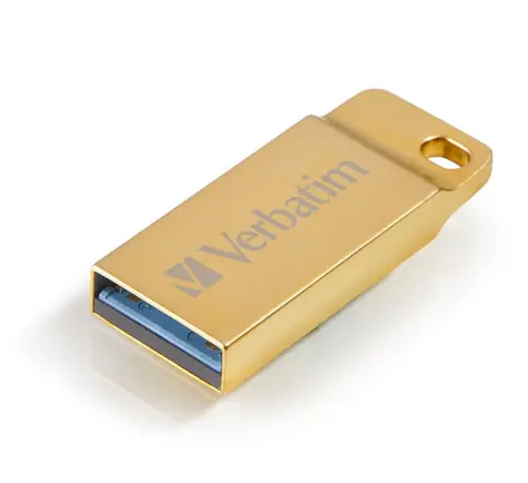 Verbatim Store 'n' Go Metal Executive 16GB zlatá / Flash Disk / USB 3.0 / čtení: 80MBs / zápis: 25MBs