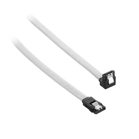 CableMod ModMesh Pravoúhlý SATA 3 Kabel 30cm - bílá