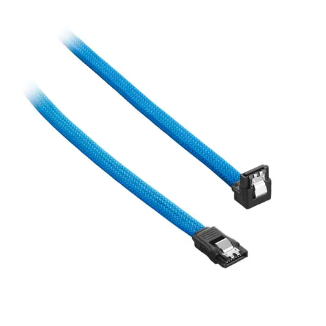 CableMod ModMesh Pravoúhlý SATA 3 Kabel 30cm - světle modrá