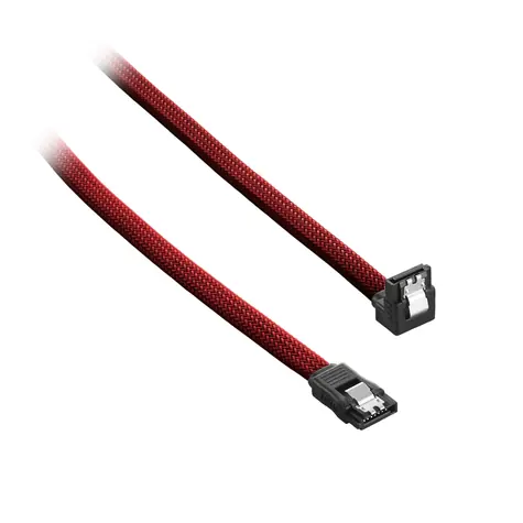CableMod ModMesh Pravoúhlý SATA 3 Kabel 60cm - tmavě červená