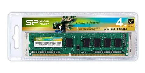 Silicon Power 4GB / 1600MHz / DDR3 / U-DIMM / 240pin / CL11 / 1.5V