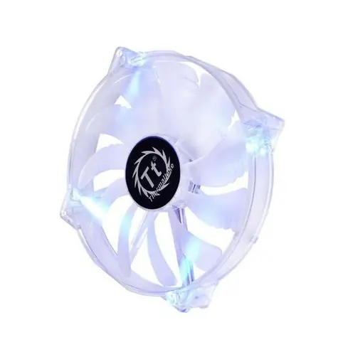 THERMALTAKE Pure 20 Transparent LED ventilátor / svítící / 200 x 200 x 30 mm / 800 RPM / 28.2 dB / modrá
