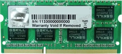 G.Skill 4GB (1x4GB) 1600MHz / DDR3L / SO-DIMM / CL11 / 1.35V 