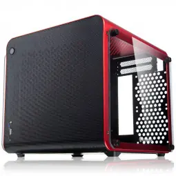 RAIJINTEK Metis EVO TG červená / Mini-ITX / s průhlednou bočnicí / USB 3.0 / USB 3.1 (Typ C) / ATX|SFX / bez zdroje